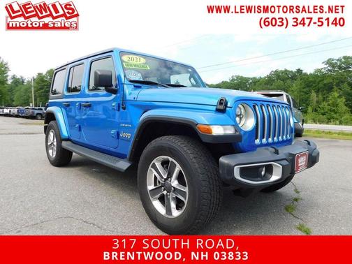 Hydro Blue Pearlcoat 2021 Jeep Wrangler Unlimited Sahara