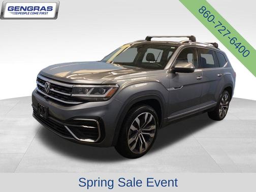 Platinum Gray Metallic 2023 Volkswagen Atlas 3.6L SEL Premium R-Line