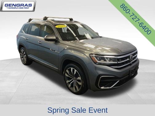 Platinum Gray Metallic 2023 Volkswagen Atlas 3.6L SEL Premium R-Line