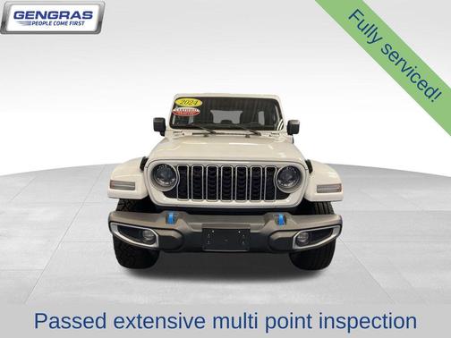 Bright White Clearcoat 2024 Jeep Wrangler 4xe Sahara