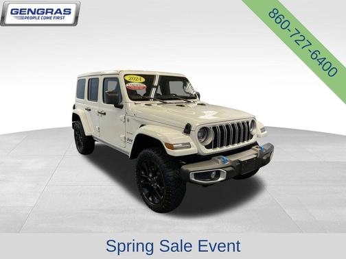 Bright White Clearcoat 2024 Jeep Wrangler 4xe Sahara