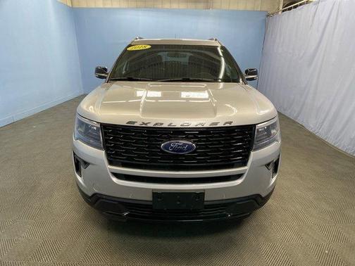 Silver 2018 Ford Explorer sport