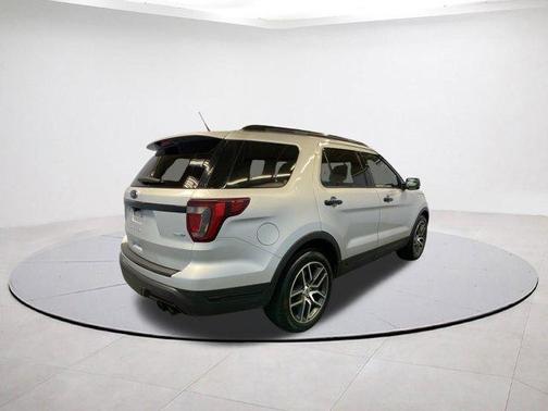 Silver 2018 Ford Explorer sport