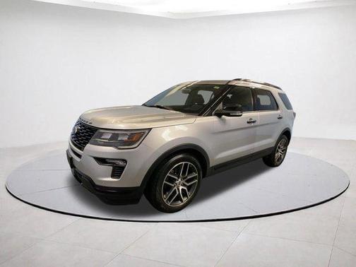 Silver 2018 Ford Explorer sport