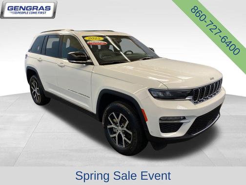 Bright White Clearcoat 2025 Jeep Grand Cherokee Limited