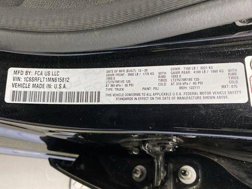 Diamond Black 2021 RAM 1500 Rebel