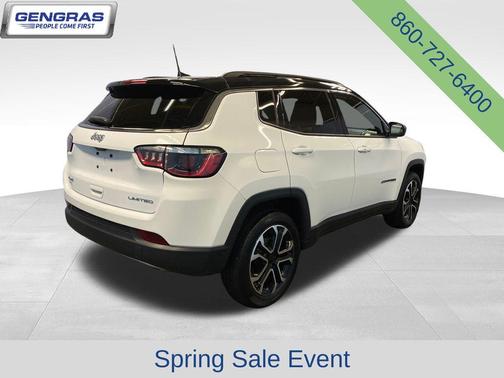 Bright White Clearcoat 2023 Jeep Compass Limited