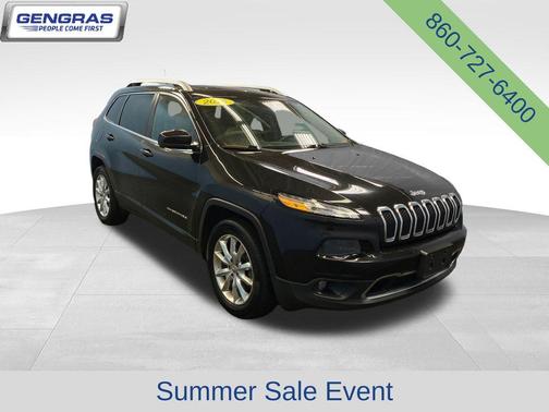 Brilliant Black Crystal Pearlcoat 2016 Jeep Cherokee Limited