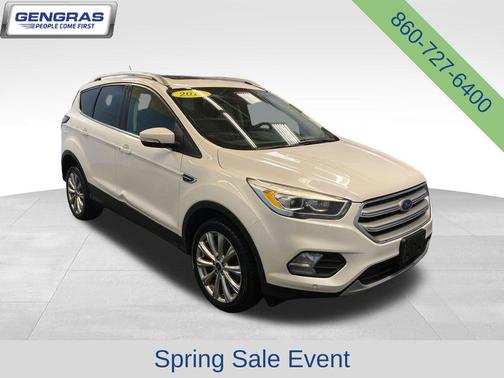 White Platinum Clearcoat Metallic 2018 Ford Escape Titanium