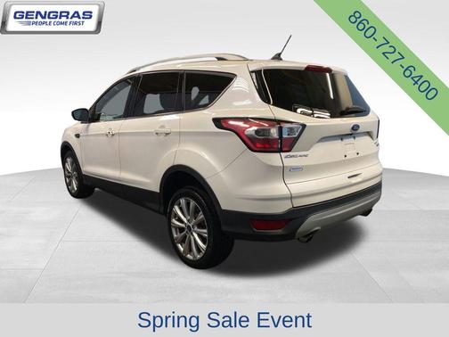 White Platinum Clearcoat Metallic 2018 Ford Escape Titanium