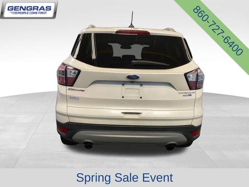 White Platinum Clearcoat Metallic 2018 Ford Escape Titanium