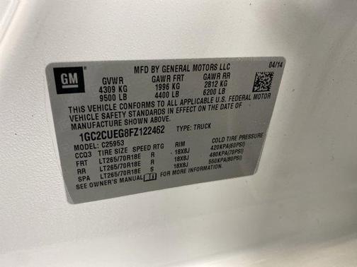 2015 Chevrolet Silverado 2500 WT