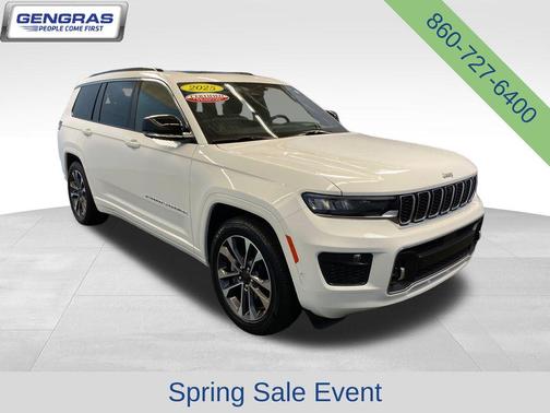 Bright White Clearcoat 2025 Jeep Grand Cherokee L Overland
