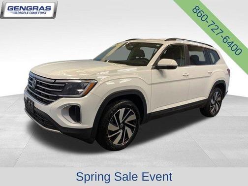 Pure White 2025 Volkswagen Atlas 2.0T SE