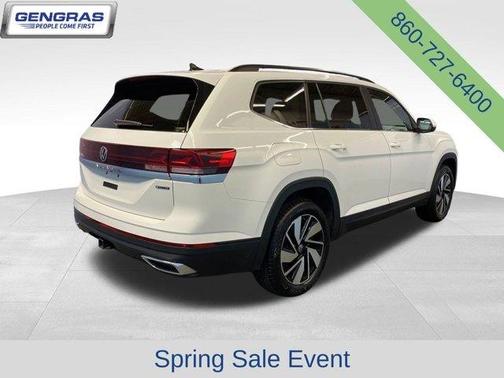 Pure White 2025 Volkswagen Atlas 2.0T SE