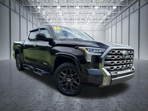 Midnight Black Metallic 2024 Toyota Tundra Hybrid Platinum