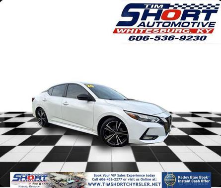 Aspen White 2020 Nissan Sentra SR