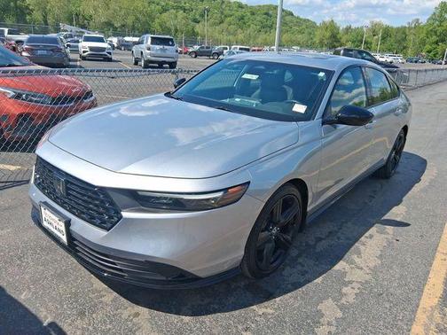 Solar Silver Metallic 2024 Honda Accord Hybrid Sport-L