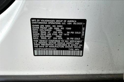 2023 Volkswagen Atlas 2.0T SE