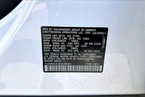 2023 Volkswagen Atlas 3.6L SE w/Technology