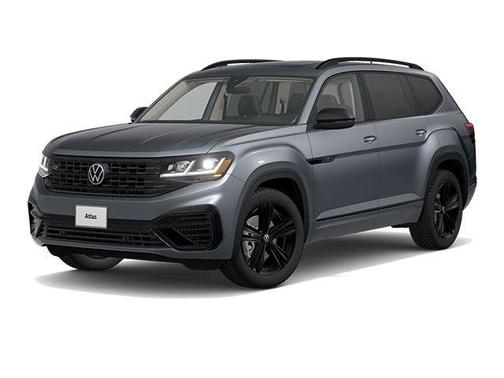 Platinum Gray Metallic 2023 Volkswagen Atlas 3.6 V6 SEL R-Line Black