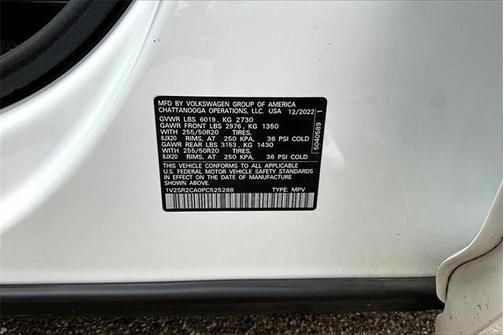 2023 Volkswagen Atlas 3.6 V6 SEL R-Line Black