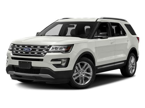 White Platinum Metallic Tri-Coat 2017 Ford Explorer XLT