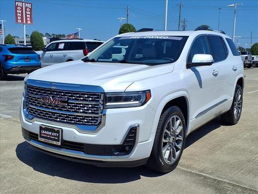 White Frost Tricoat 2021 GMC Acadia Denali