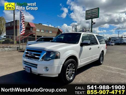 White Platinum Metallic Tri-Coat 2014 Ford Expedition EL Limited