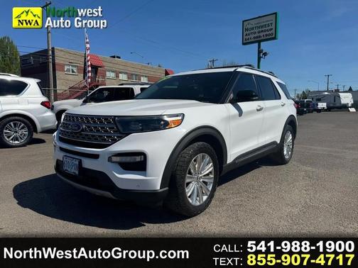 Oxford White 2020 Ford Explorer Limited