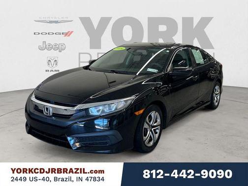 Crystal Black Pearl 2018 Honda Civic LX