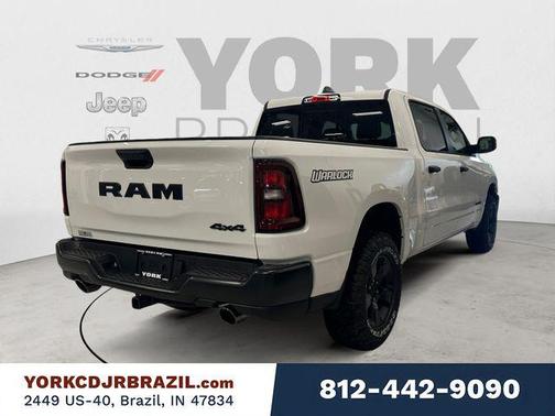 Bright White Clearcoat 2026 RAM 1500 Warlock Crew Cab 4x4 5'7' Box