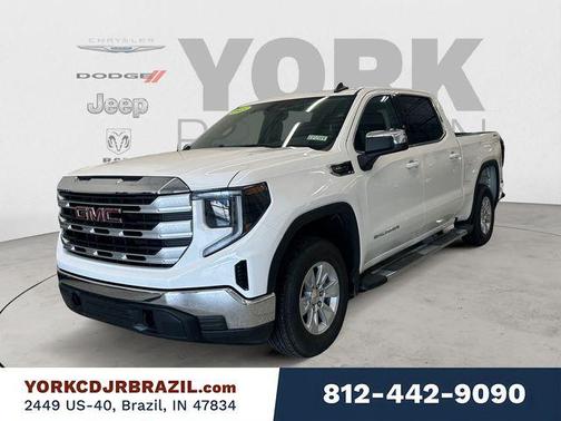 Summit White 2025 GMC Sierra 1500 SLE