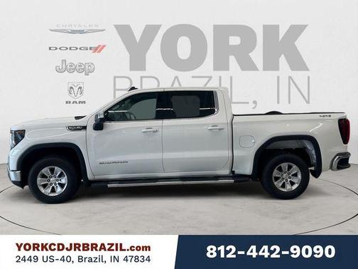 Summit White 2025 GMC Sierra 1500 SLE