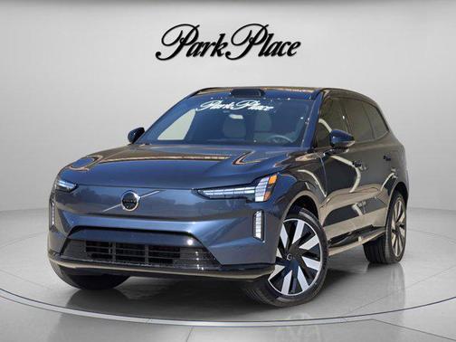Denim Blue Metallic 2025 Volvo EX90 Plus, Twin Motor Performance, Fully electric, 7 Seats