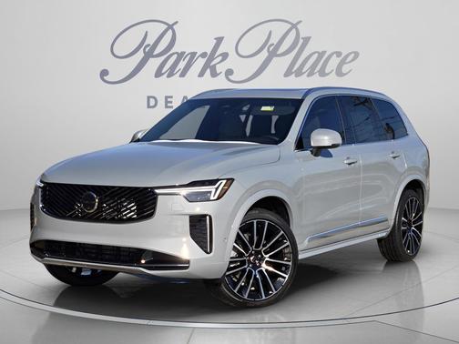 Vapour Grey Metallic 2026 Volvo XC90 Plus, B6 AWD Gas (mild hybrid), Gasoline, Bright, 6 Seats