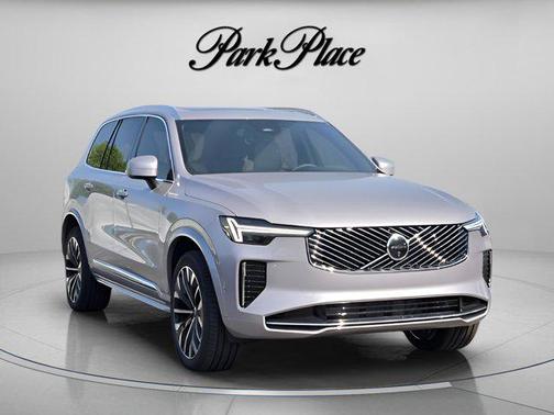 Aurora Silver 2026 Volvo XC90 Plus, B6 AWD Gas (mild hybrid), Gasoline, Bright, 7 Seats