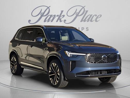 Denim Blue Metallic 2026 Volvo XC90 Plus, B6 AWD Gas (mild hybrid), Gasoline, Bright, 7 Seats