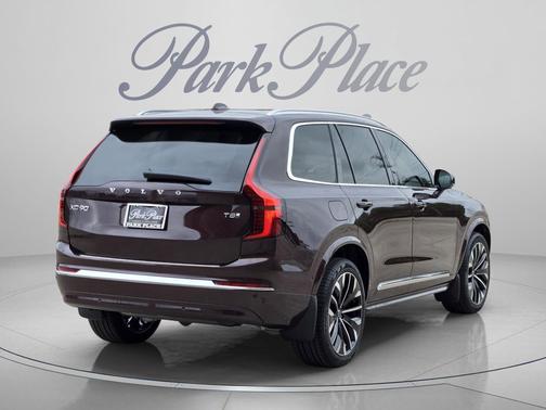 Mulberry Red Metallic 2026 Volvo XC90 Plug-In Hybrid Ultra, T8 AWD, Electric/Gasoline, Bright, 7 Seats