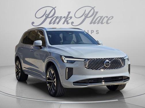 Vapour Grey Metallic 2026 Volvo XC90 Plus, B6 AWD Gas (mild hybrid), Gasoline, Bright, 7 Seats