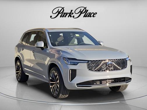 Vapour Grey Metallic 2026 Volvo XC90 Plus, B6 AWD Gas (mild hybrid), Gasoline, Bright, 7 Seats