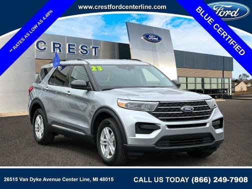ICONIC SILVER METALLIC 2023 Ford Explorer XLT