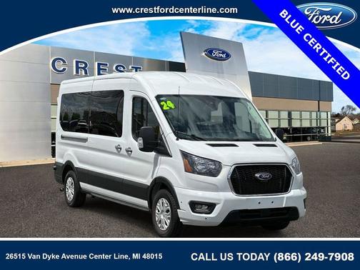 OXFORD WHITE 2024 Ford Transit-350 XLT