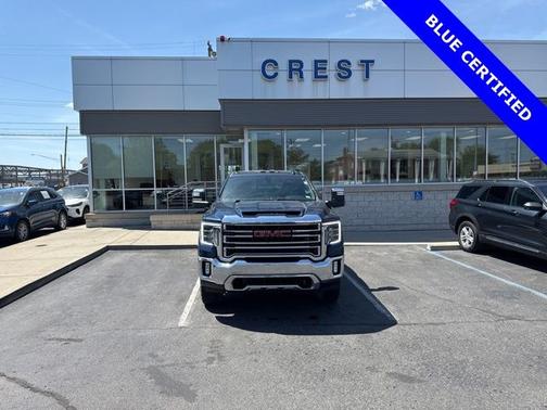 Pacific Blue Metallic 2021 GMC Sierra 1500 SLT