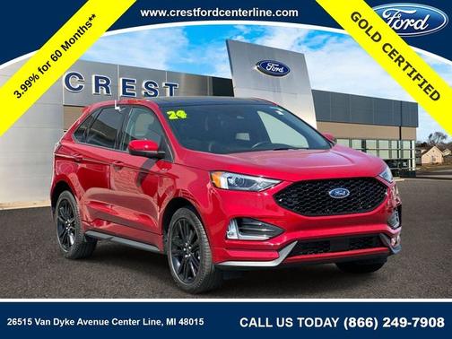 RAPID RED TINTED CC 2024 Ford Edge ST LINE