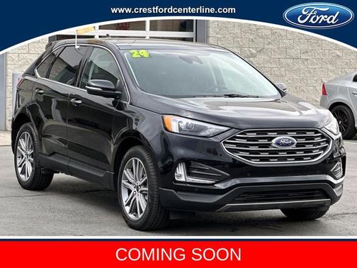 AGATE BLACK METALLIC 2024 Ford Edge TITANIUM