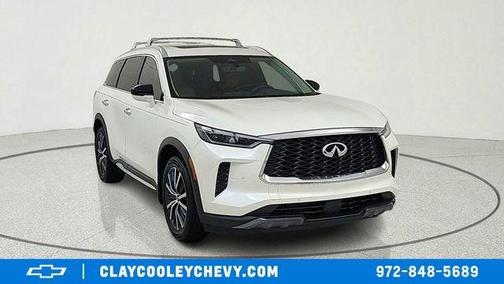 White 2025 INFINITI QX60 SENSORY
