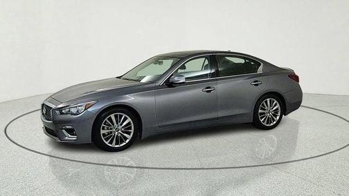 Gray 2023 INFINITI Q50 3.0t LUXE