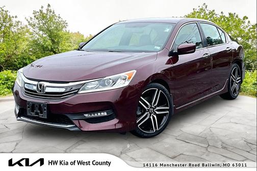 Red 2017 Honda Accord Sport SE