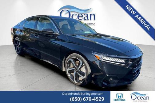 Crystal Black Pearl 2022 Honda Accord Sport 1.5T